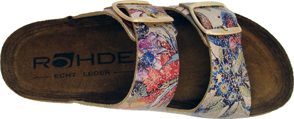 Rohde Pantolette Rodigo Blumenprint/Gold