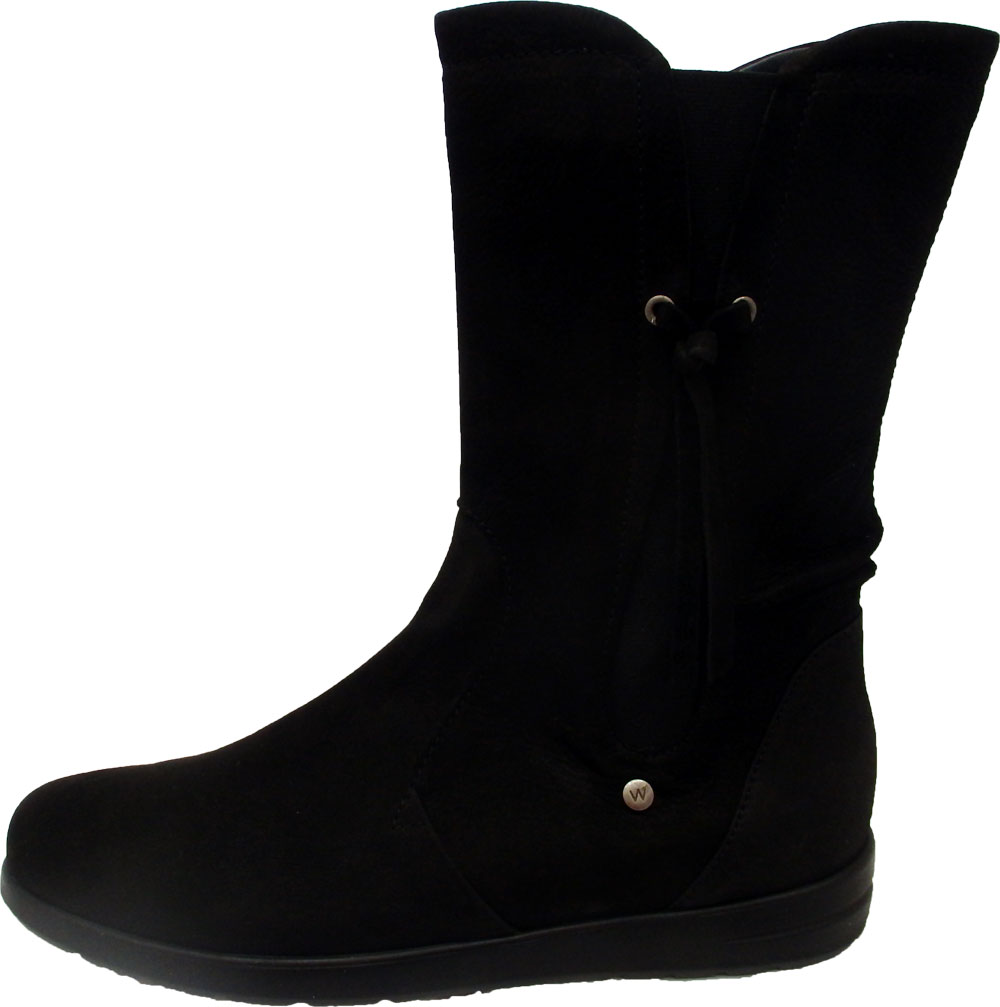 Wolky Stiefel Newton schwarz Nubuk