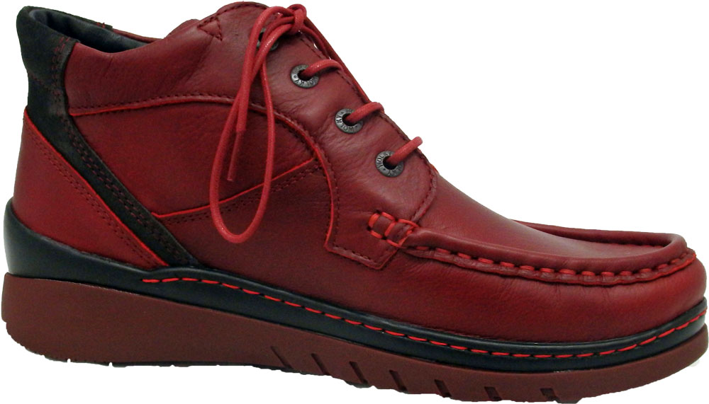 Wolky Stiefel Zoom dark red Leder