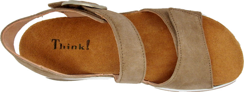 Think! Sandale Meggie beige Velour Free