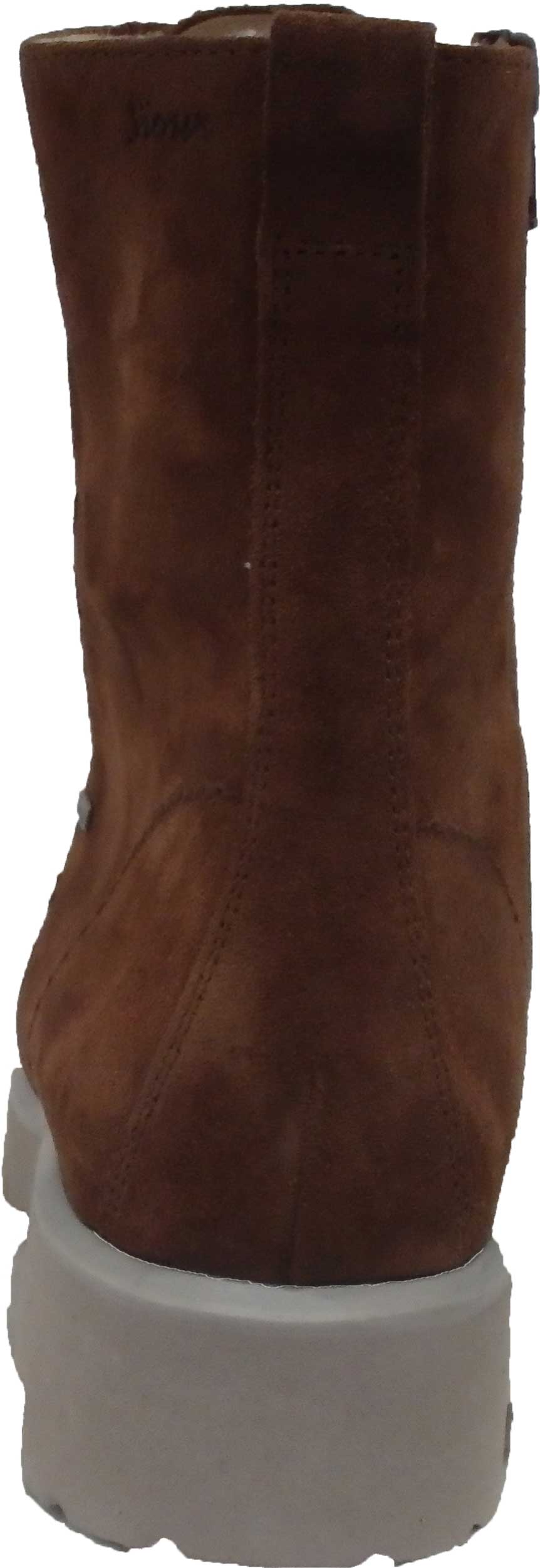 Sioux Stiefel Meredira cognac Kalbsvelour mit Warmfutter