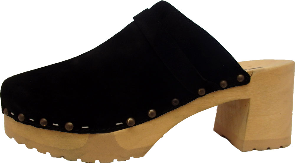 softclox-clog-henja-schwarz-kaschmir-natur-veloursleder-biegsame-holzsohle