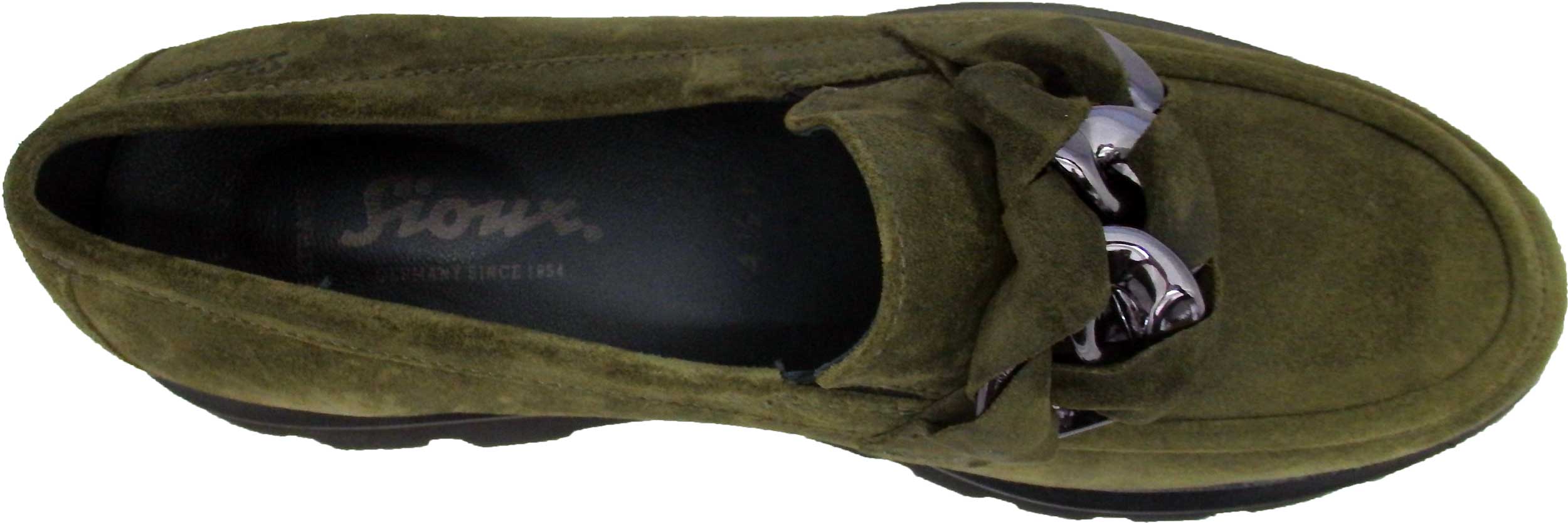 Sioux Loafer Meredira Veloursleder grün