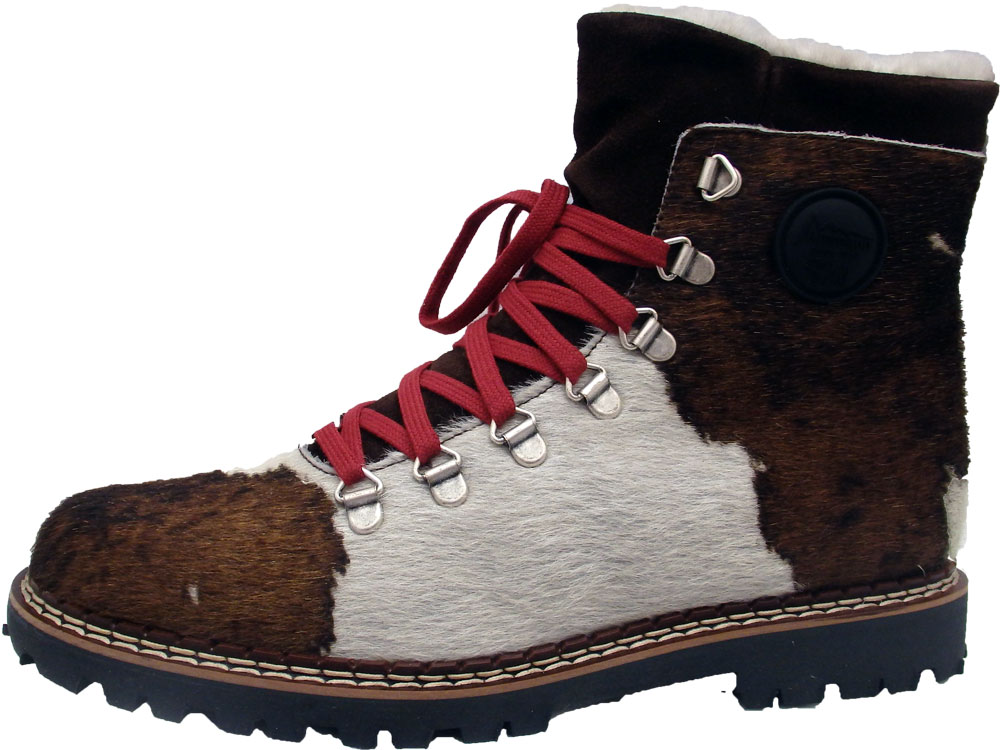 Ammann Stiefel Splugen Fell braun/weiss 