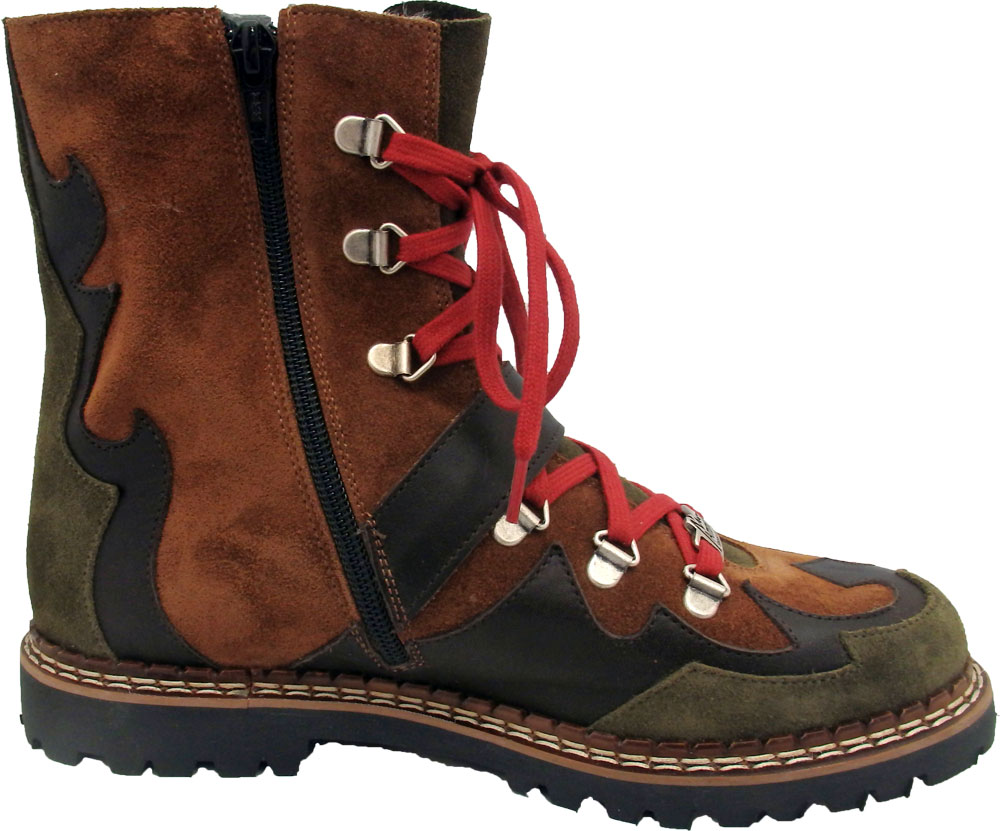 Ammann Stiefel Country truffle/cognac Veloursleder