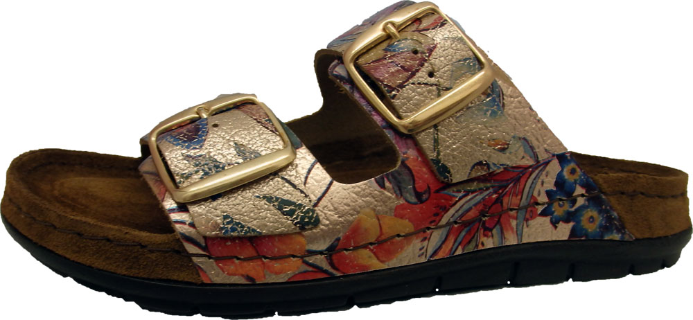 Rohde Pantolette Rodigo Blumenprint/Gold