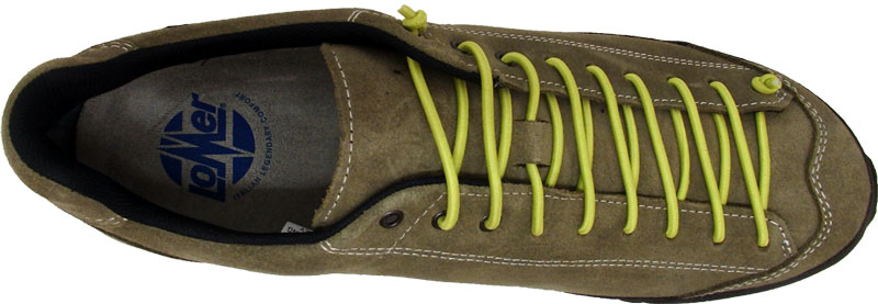 Lomer Trekking Schuh Bio Natural low MTX truffle/lime