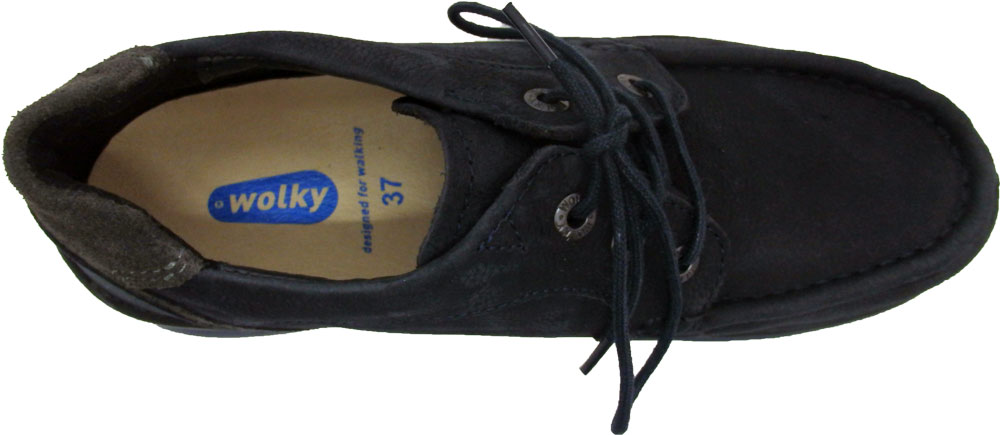 Wolky Halbschuh Time antique Nubuk blau