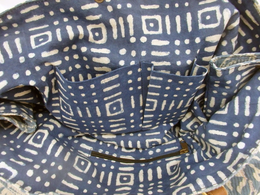 Strandtasche BLUE MOON batik