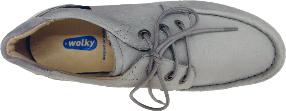 Wolky Halbschuh Time antique Nubuk light grey