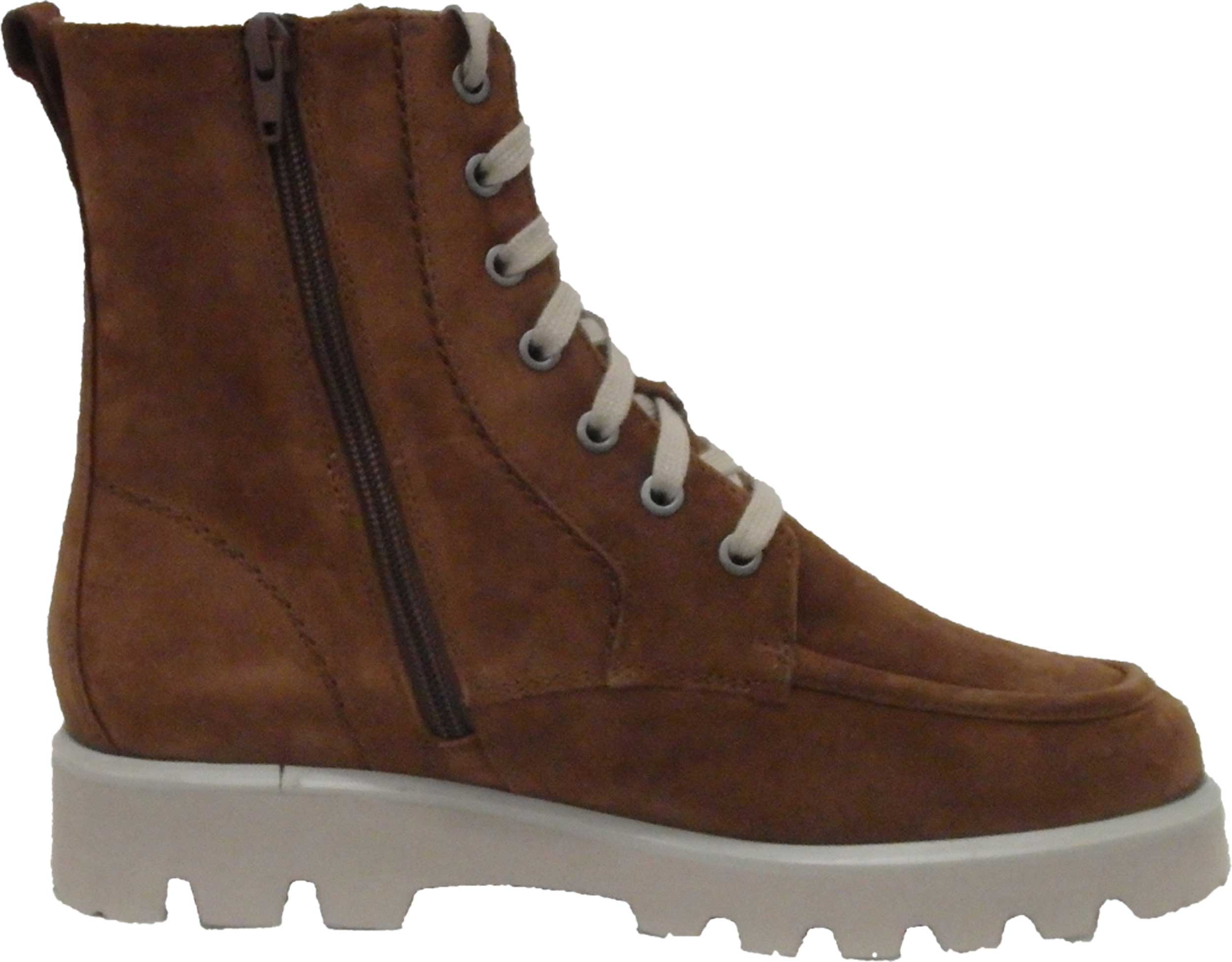 Sioux Stiefel Meredira cognac Kalbsvelour mit Warmfutter