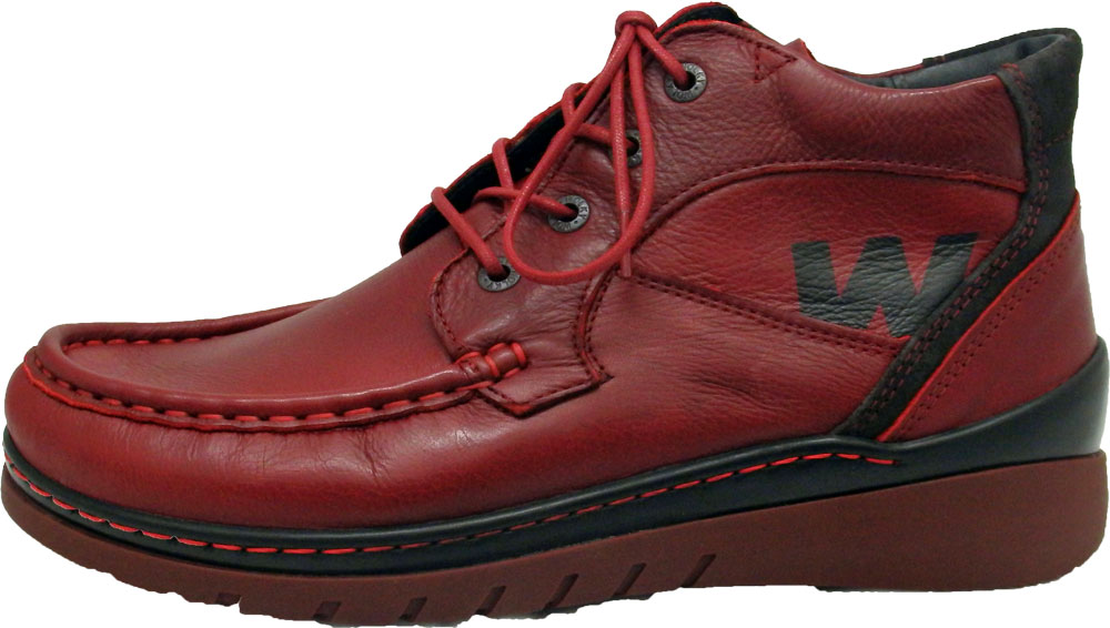 Wolky Stiefel Zoom dark red Leder